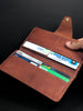 LEATHER LONG WALLET - ENGLISH CRAZY HORSE