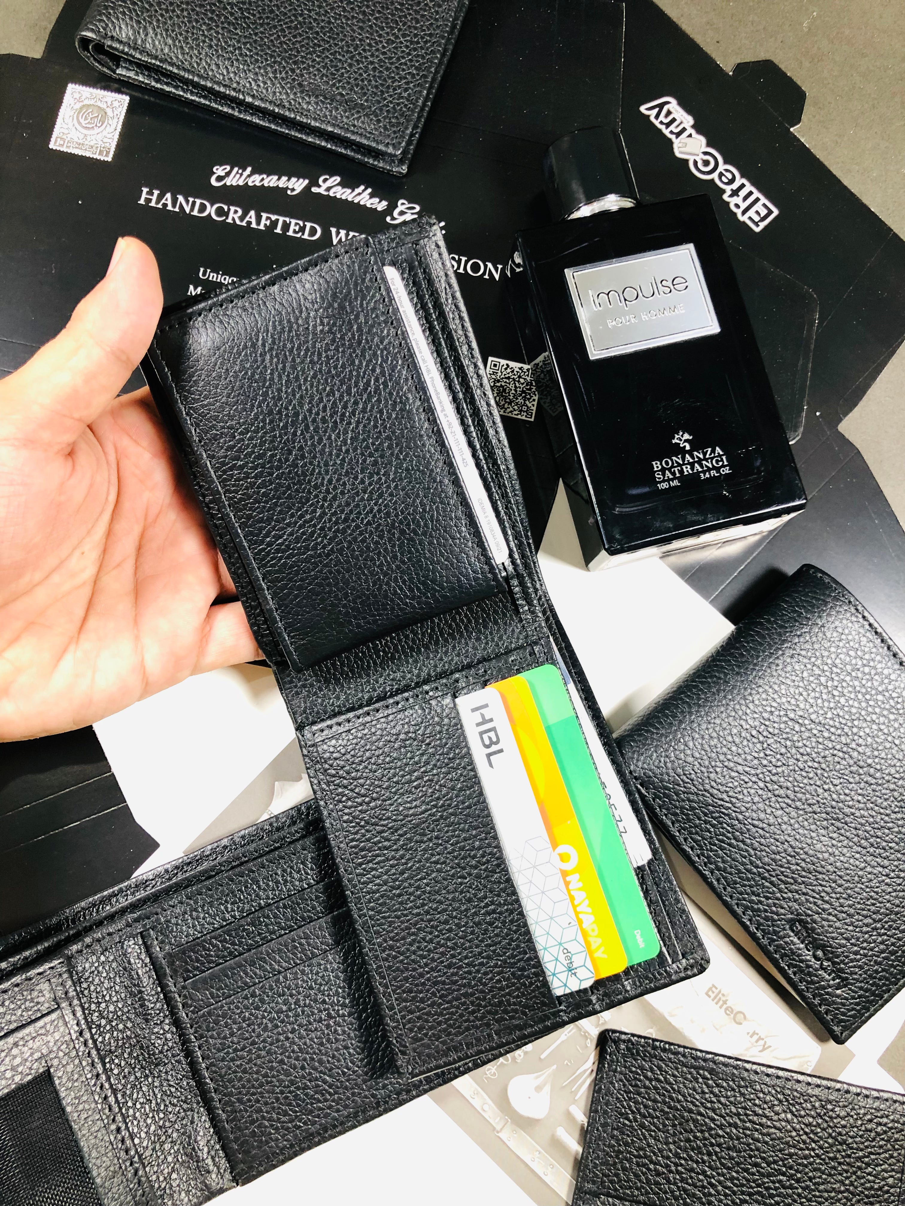 2in1 Black Magazine Wallet