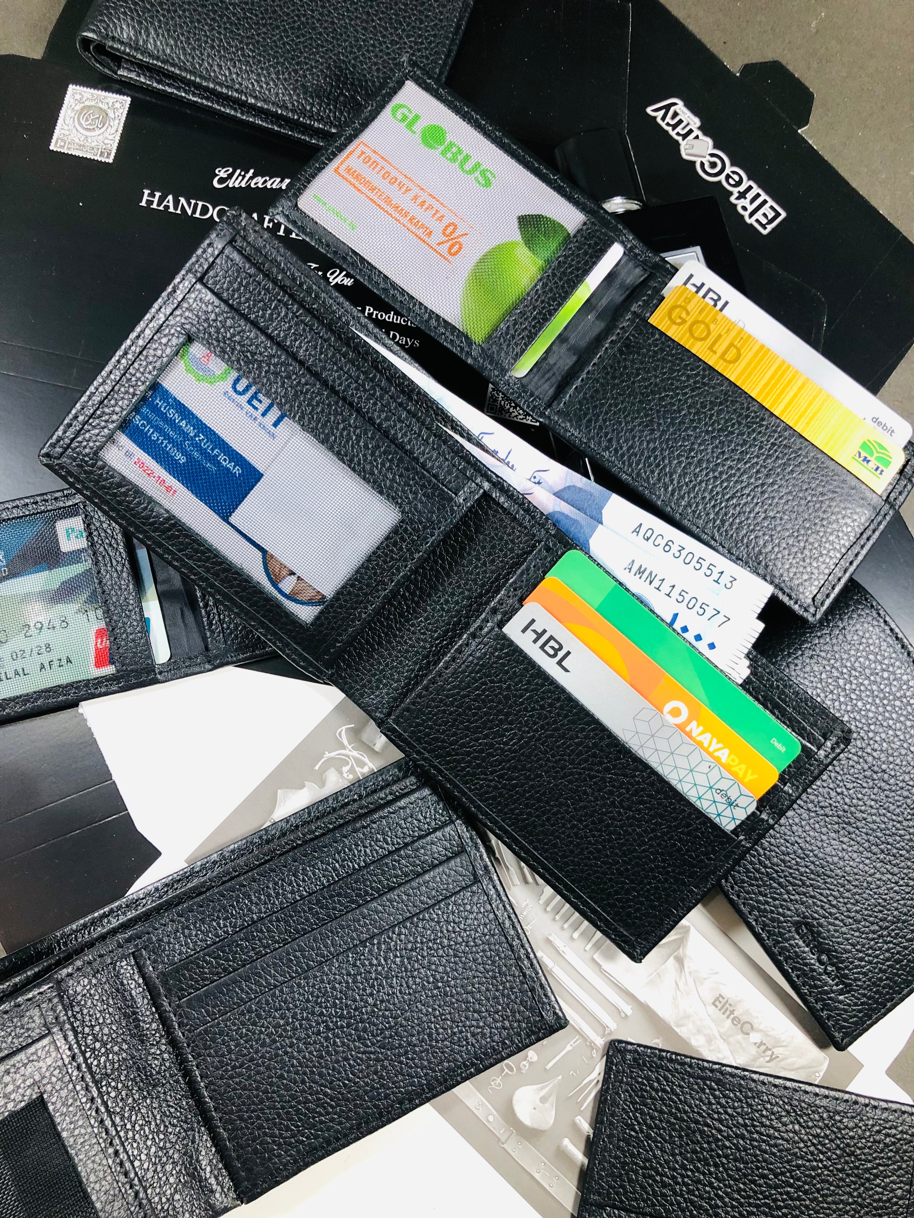 2in1 Black Magazine Wallet
