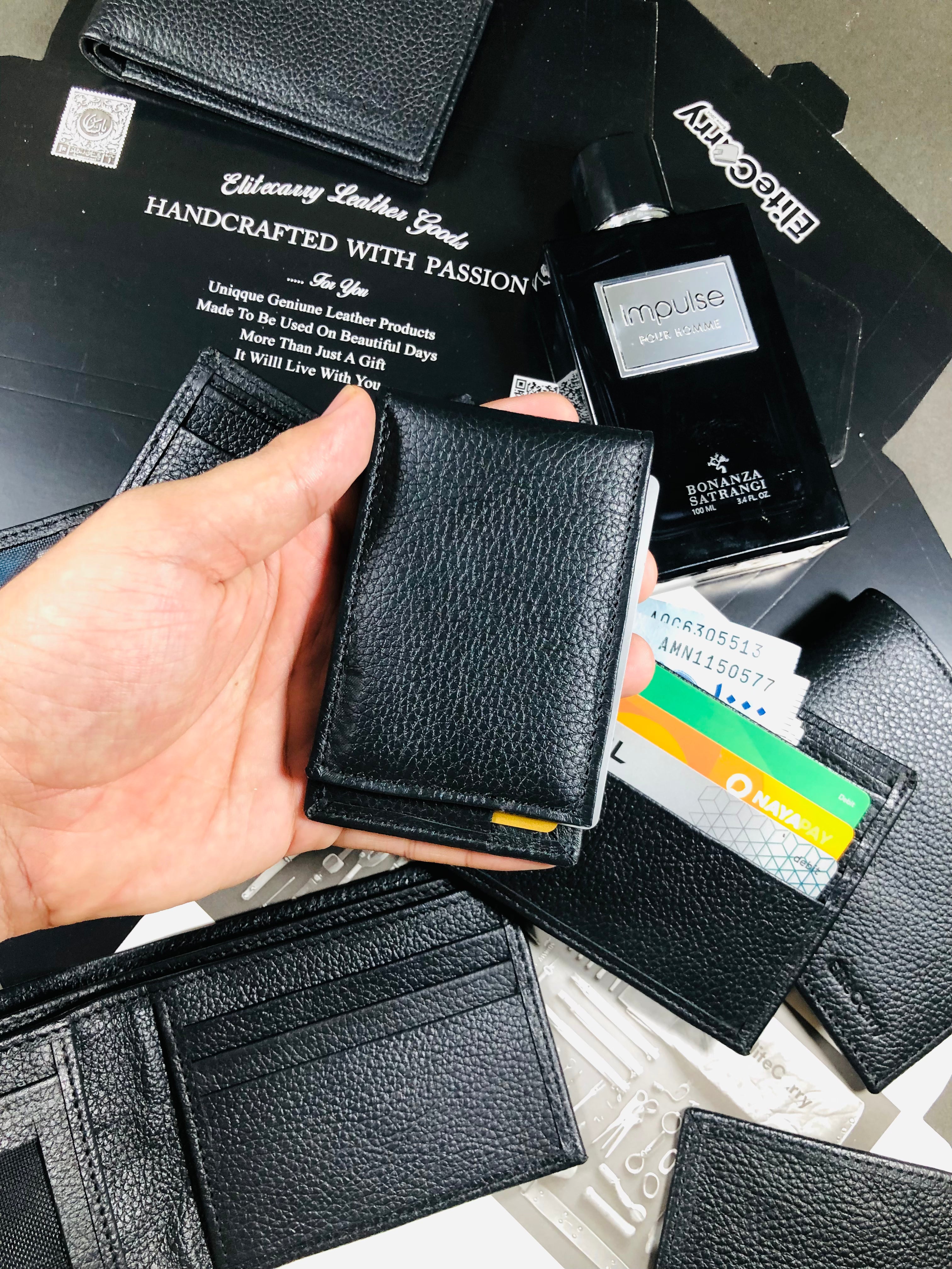 2in1 Black Magazine Wallet