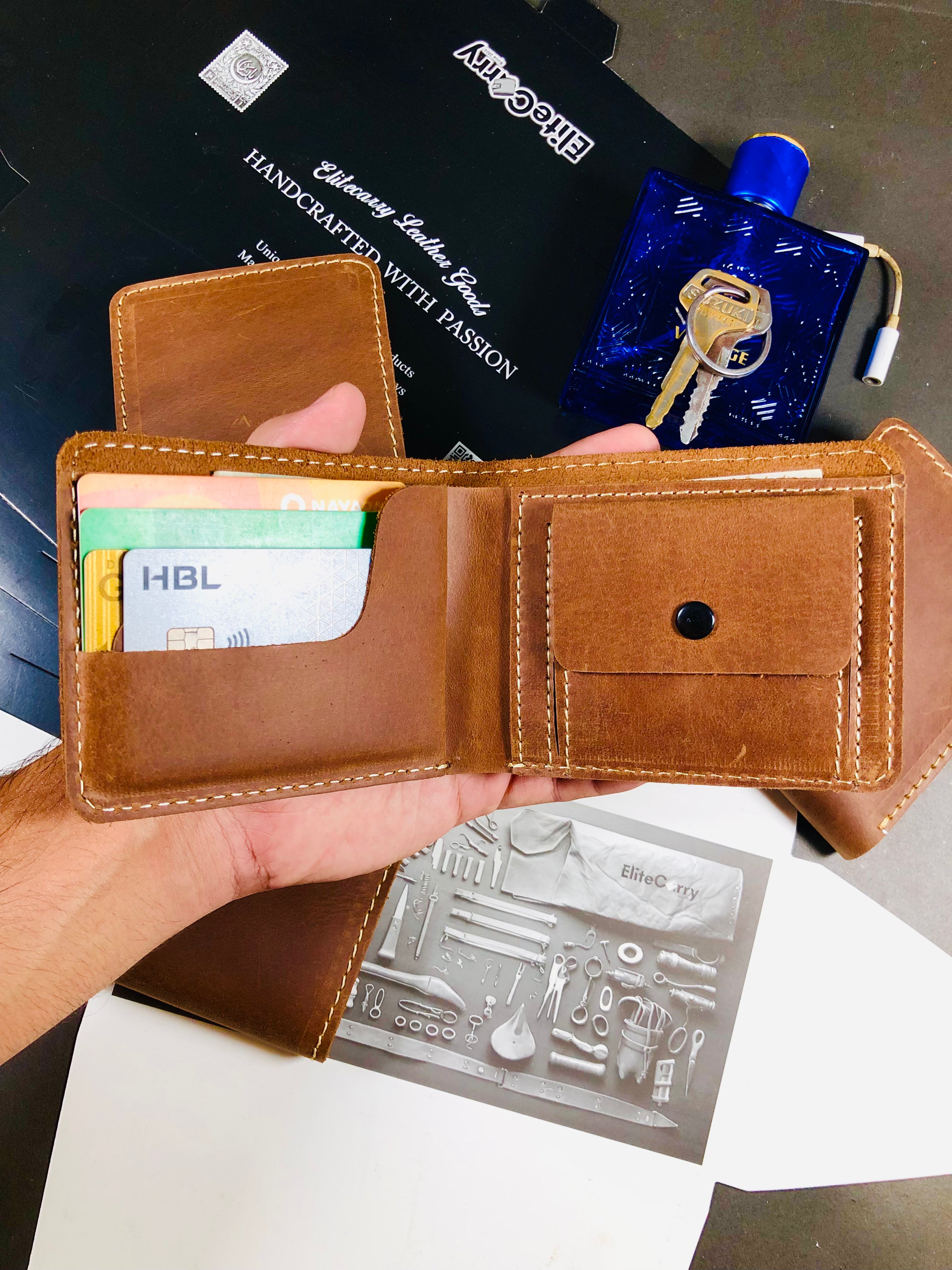 Frontier Bi-Fold Wallet – Vintage Brown