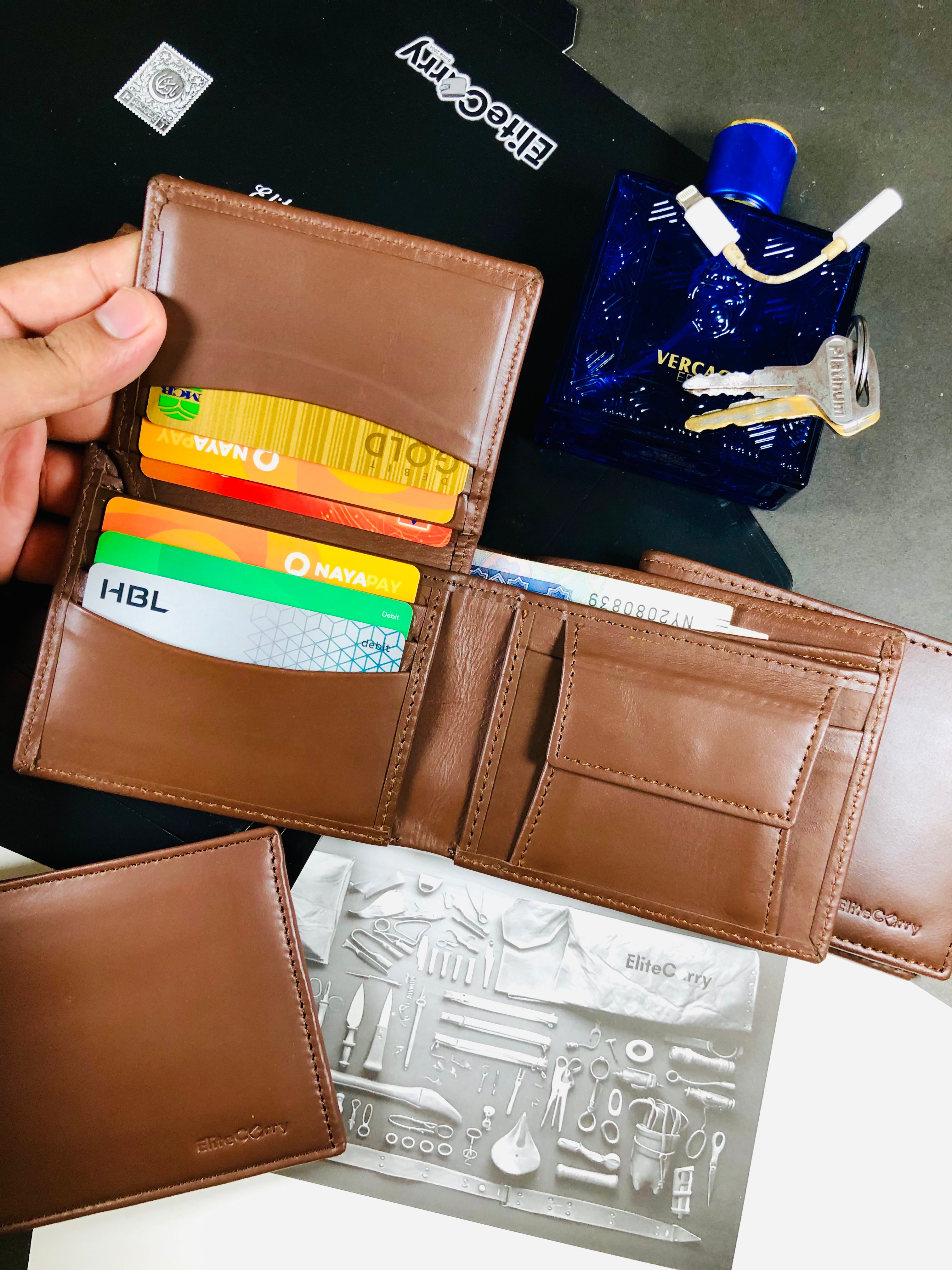 Legacy Leather Wallet – Dark Brown