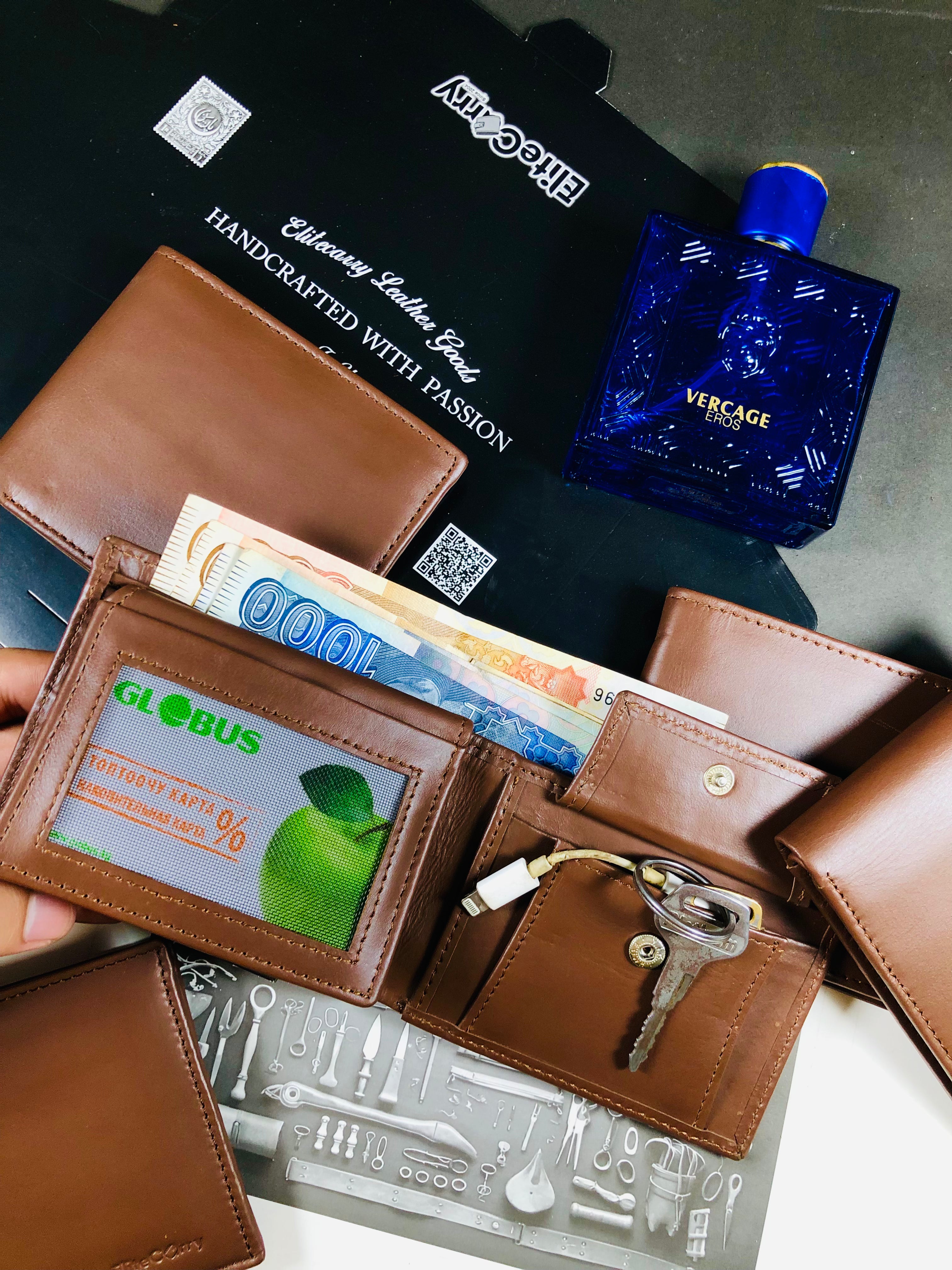 Legacy Leather Wallet – Dark Brown