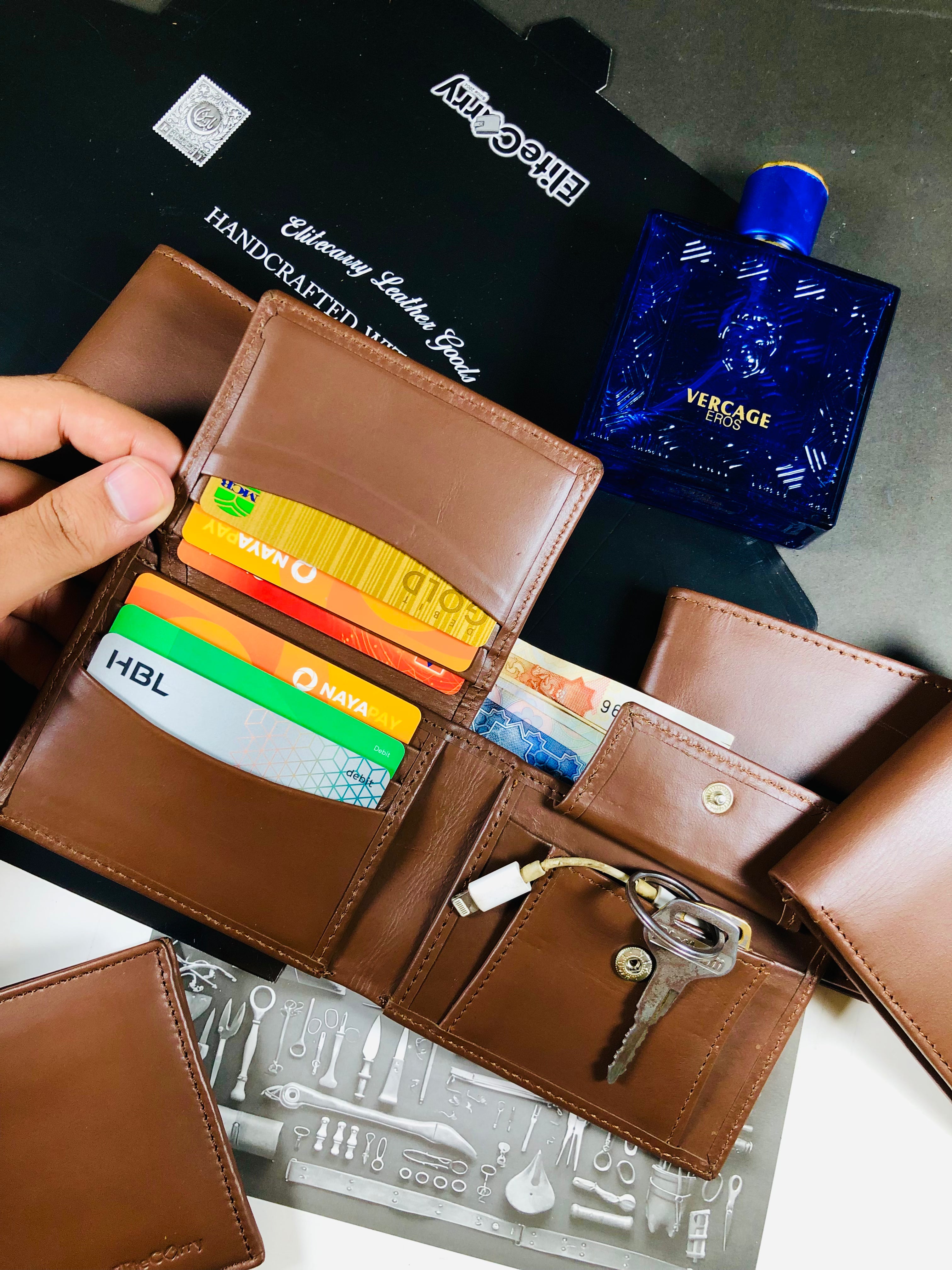 Legacy Leather Wallet – Dark Brown