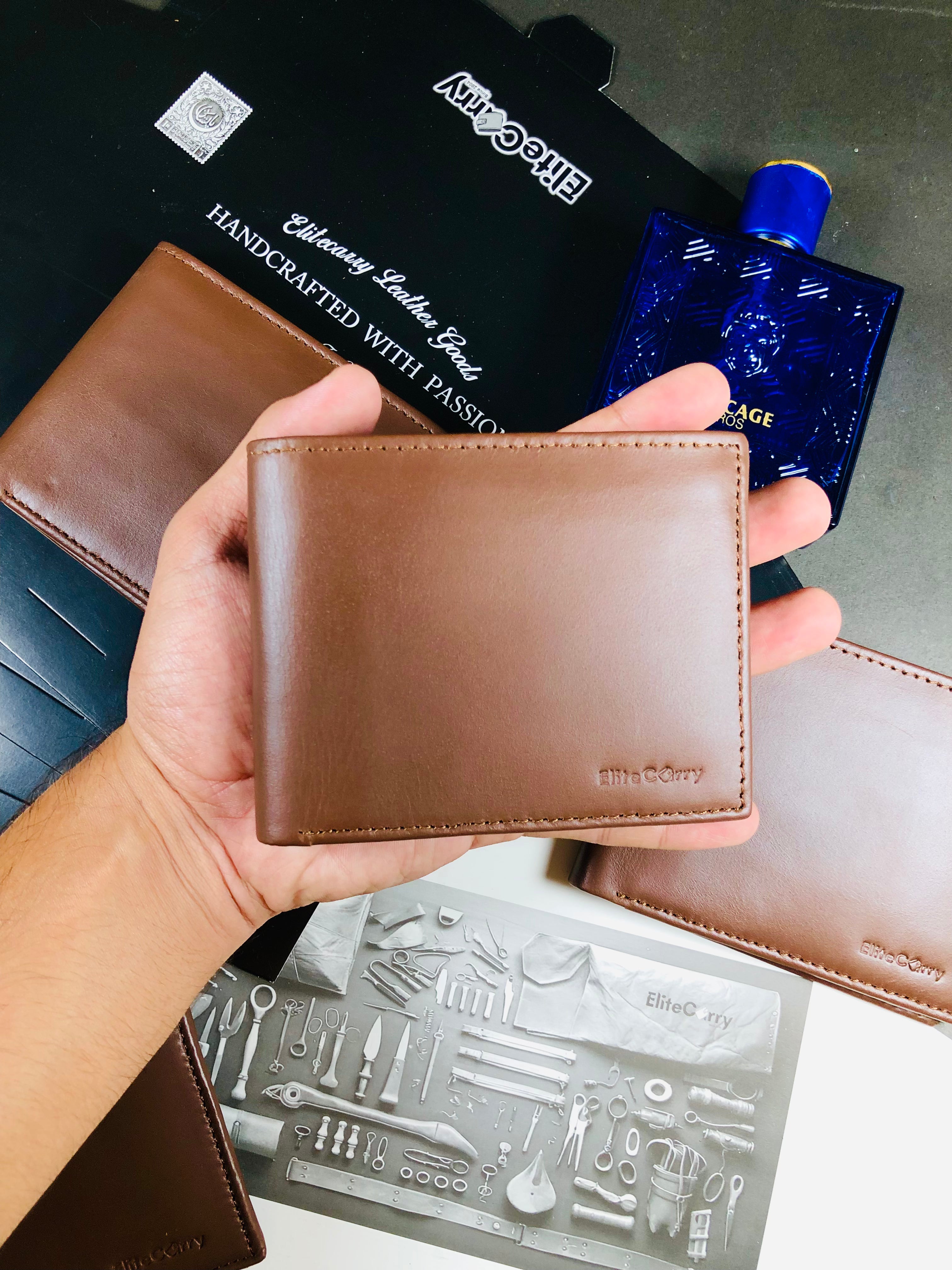 Legacy Leather Wallet – Dark Brown