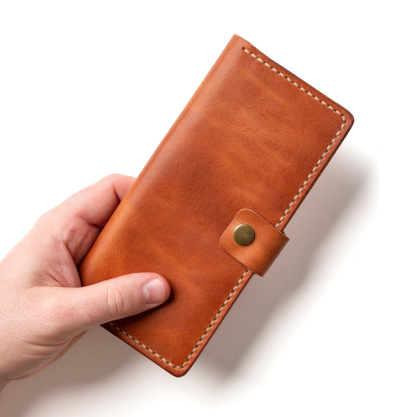 LEATHER LONG WALLET - ENGLISH TAN