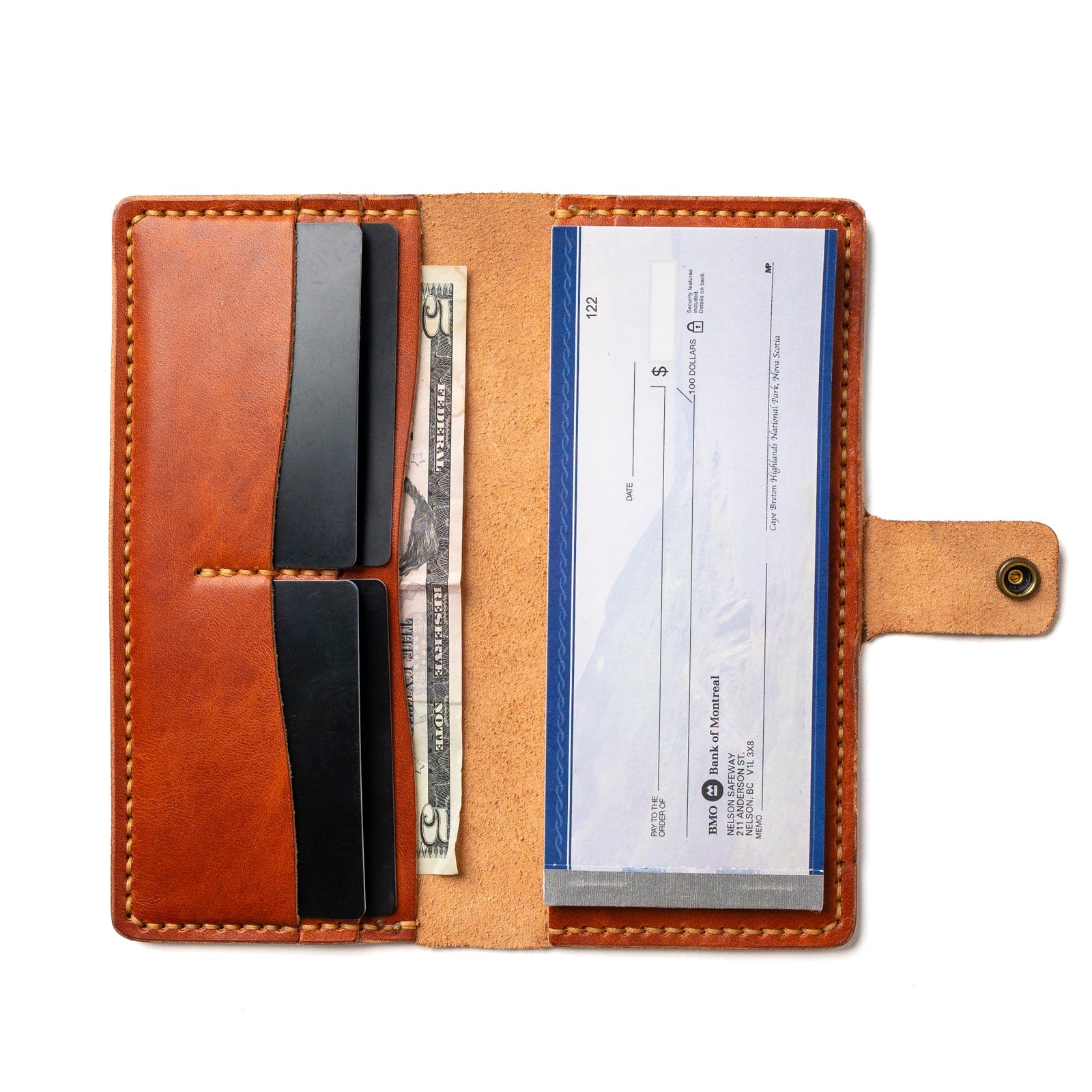 LEATHER LONG WALLET - ENGLISH TAN